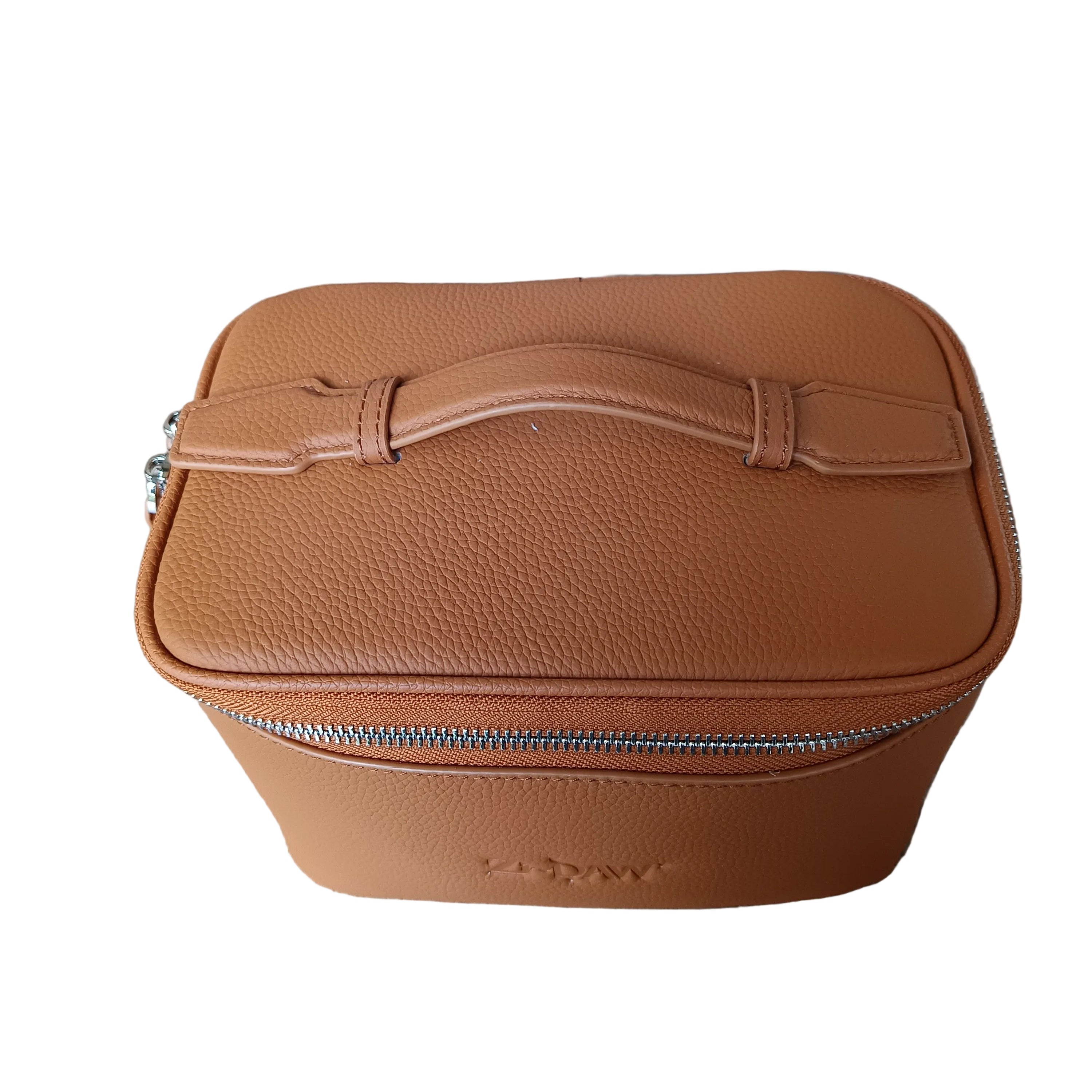 Genuine Leather Travel Make-Up Bag (Deep)