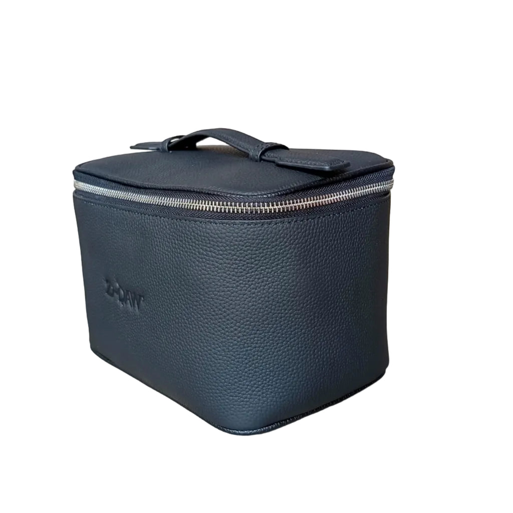 Genuine Leather Travel Make-Up Bag (Deep)