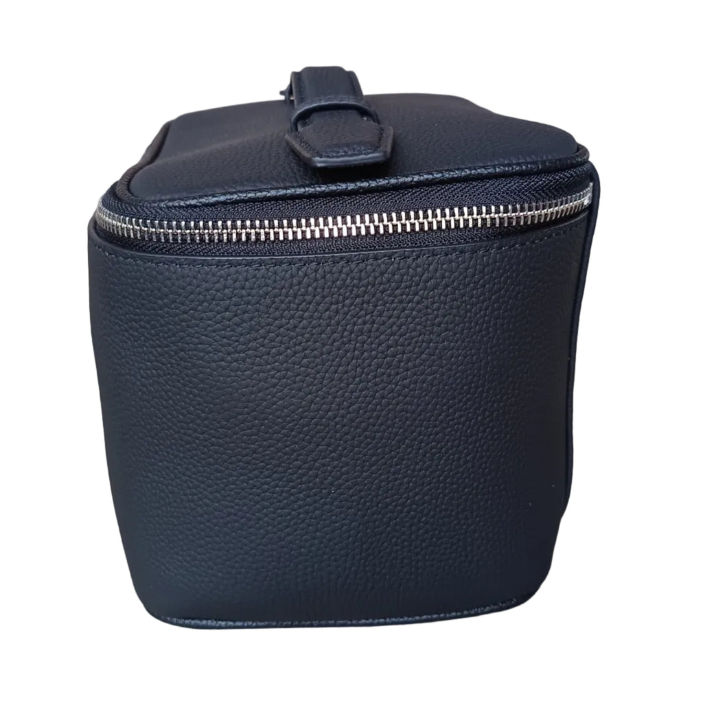 Genuine Leather Travel Make-Up Bag (Deep)