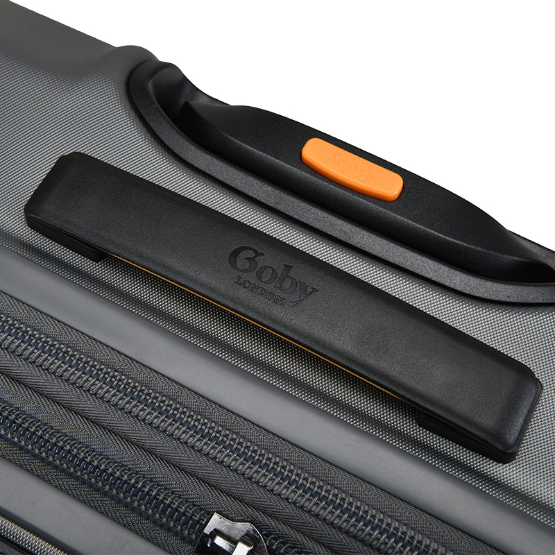 Goby London Titan 3 Piece Luggage Set - Gunmetal (Pre-Purchase)