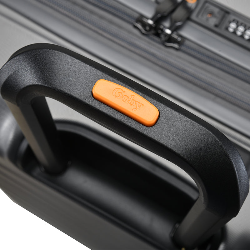 Goby London Titan 3 Piece Luggage Set - Gunmetal (Pre-Purchase)