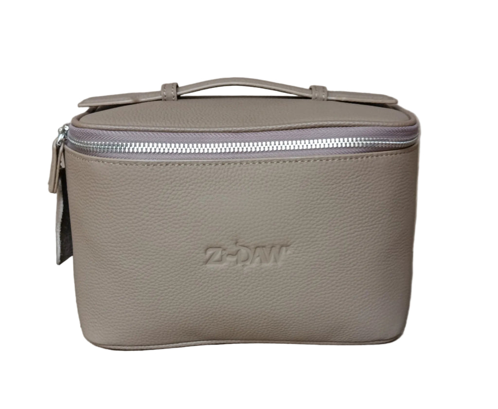 Genuine Leather Travel Make-Up Bag (Deep)