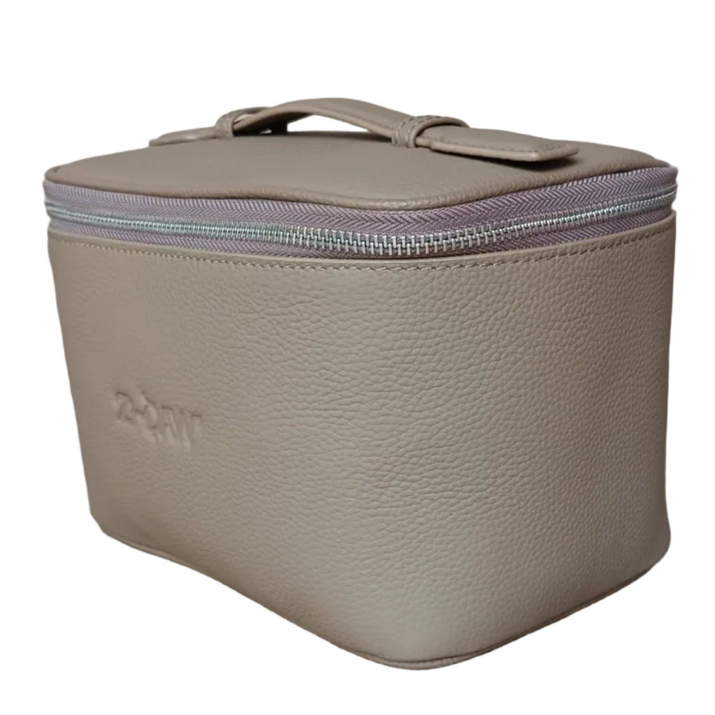 Genuine Leather Travel Make-Up Bag (Deep)