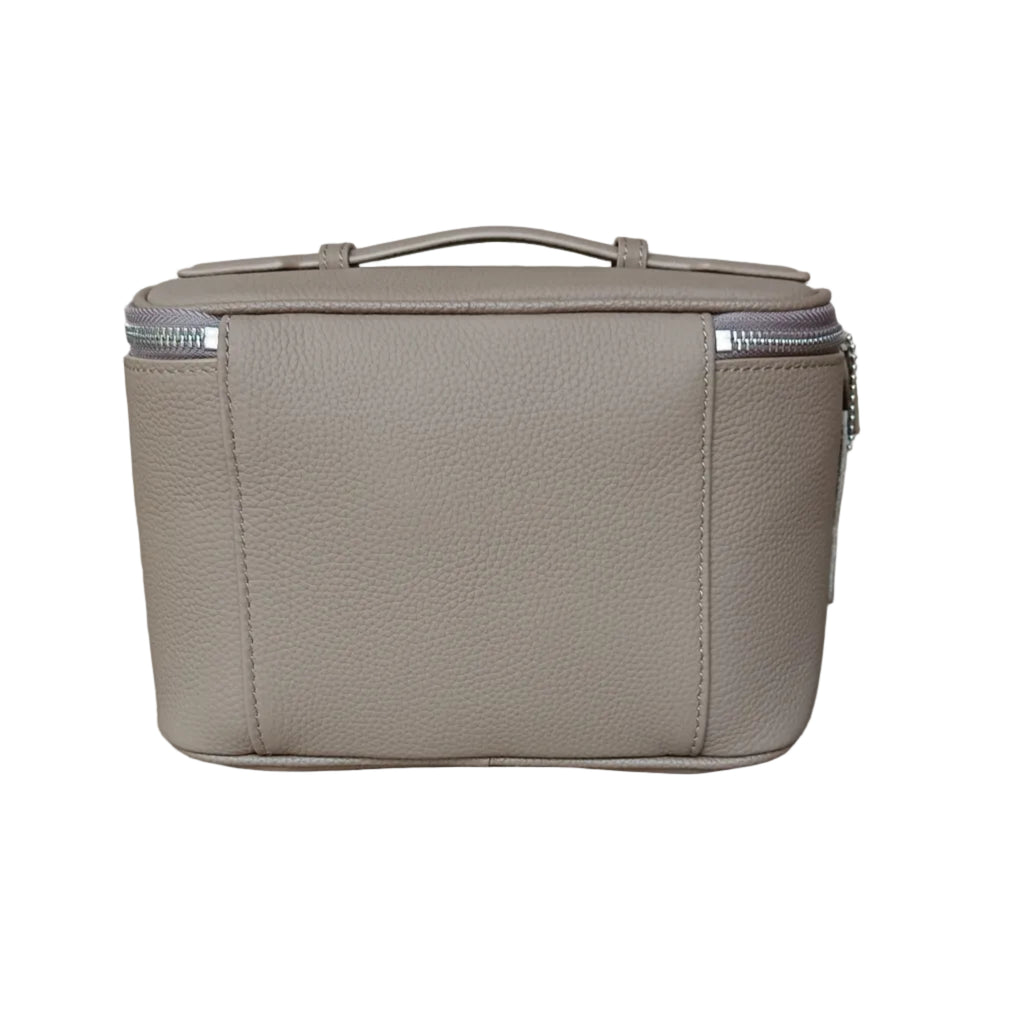 Genuine Leather Travel Make-Up Bag (Deep)