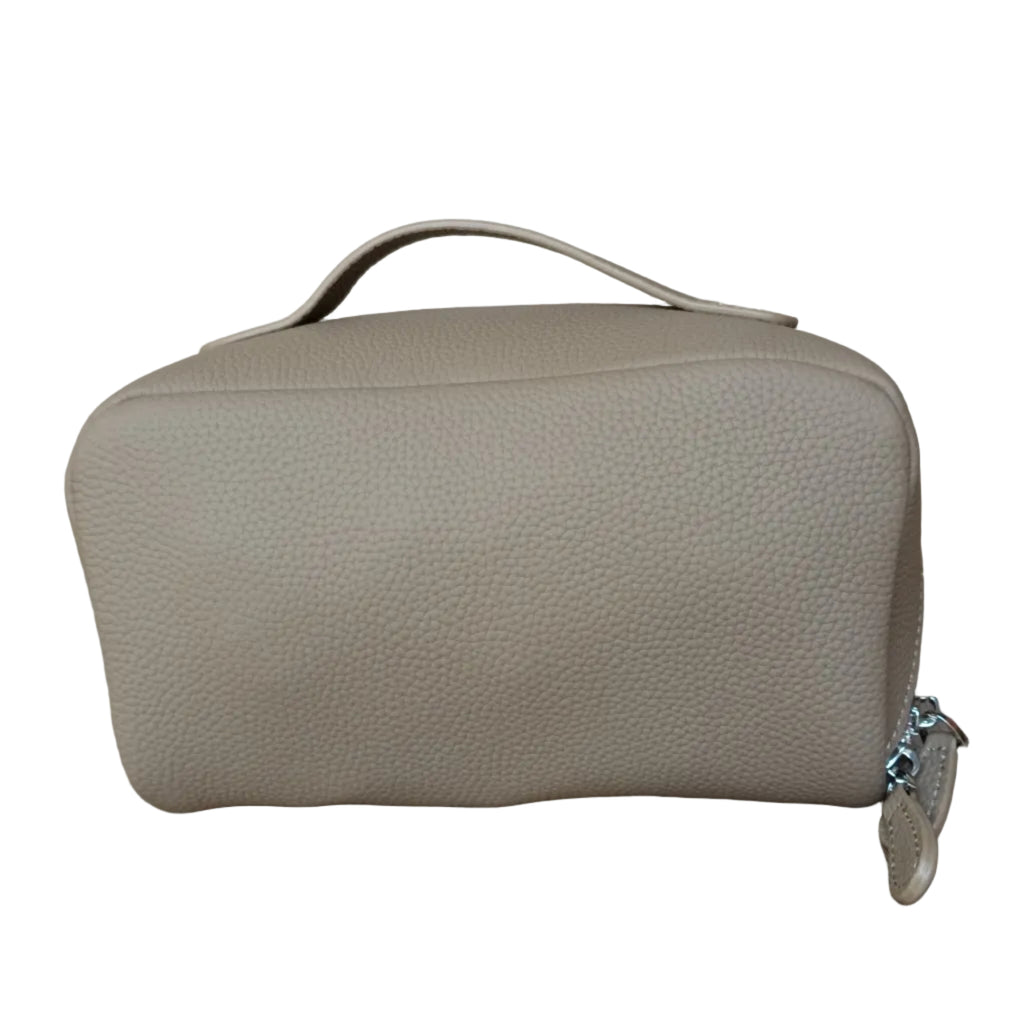 Genuine Leather Travel Make-Up Bag (Expanding)