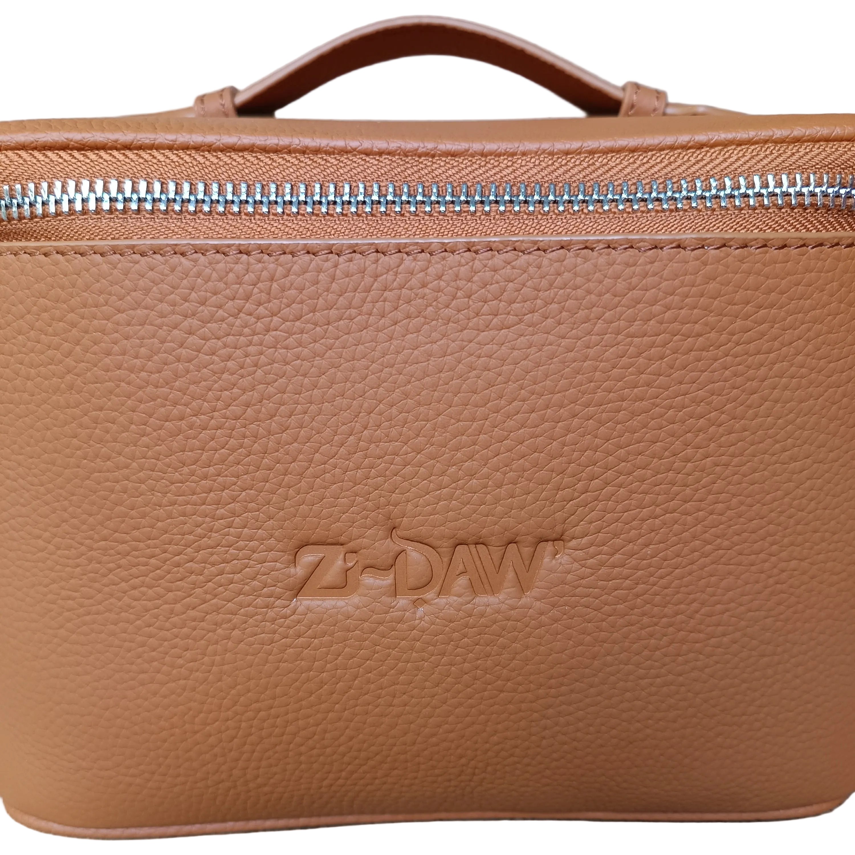 Genuine Leather Travel Make-Up Bag (Deep)