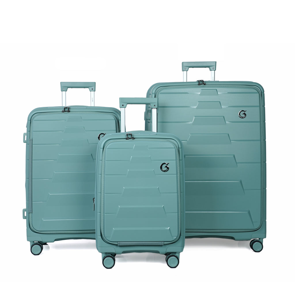 Goby London Euan Luggage Set - Green (Pre-Purchase)