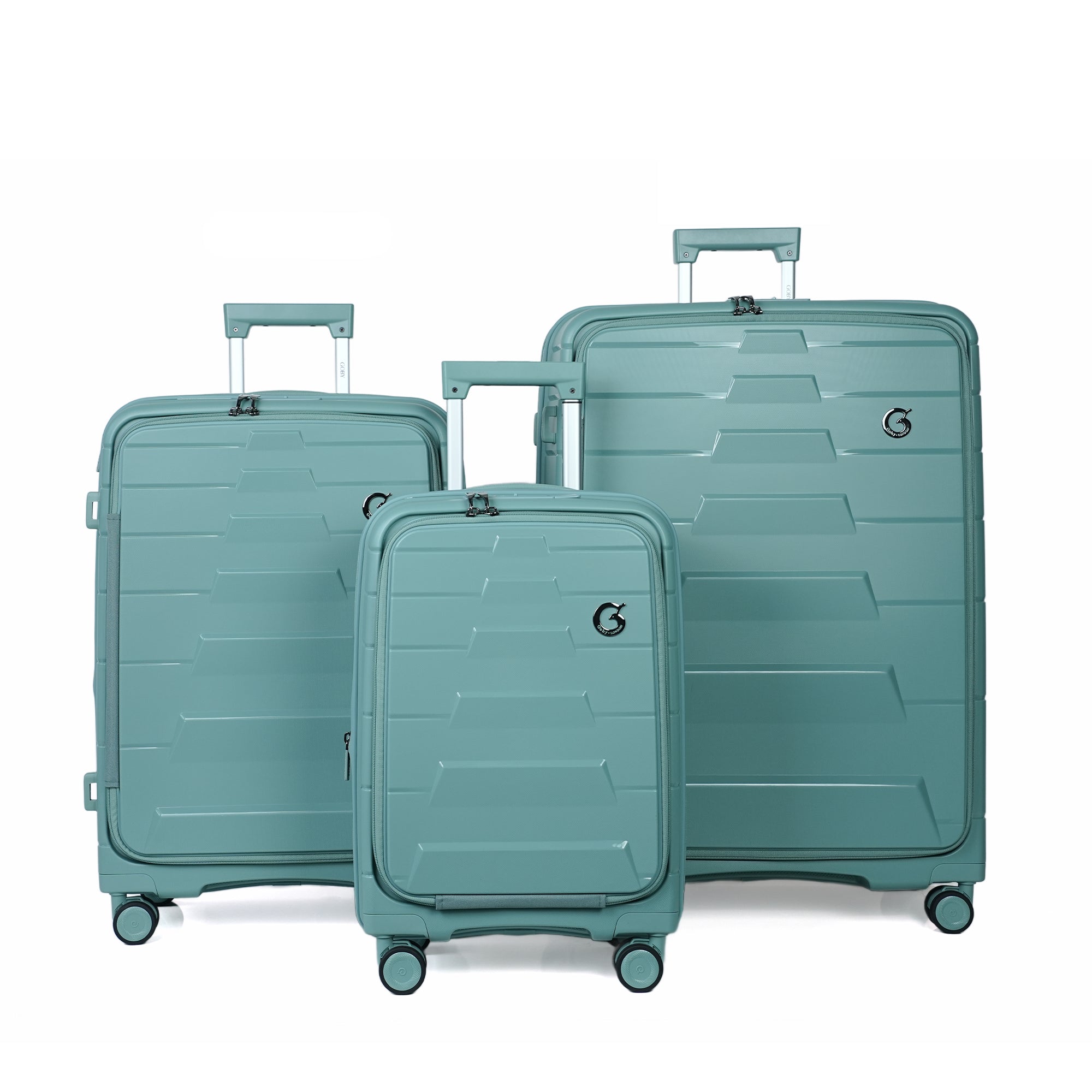 Goby London Euan Luggage Set - Green (Pre-Purchase)