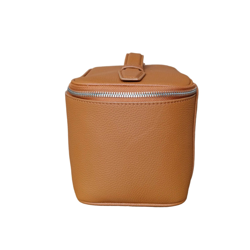 Genuine Leather Travel Make-Up Bag (Deep)