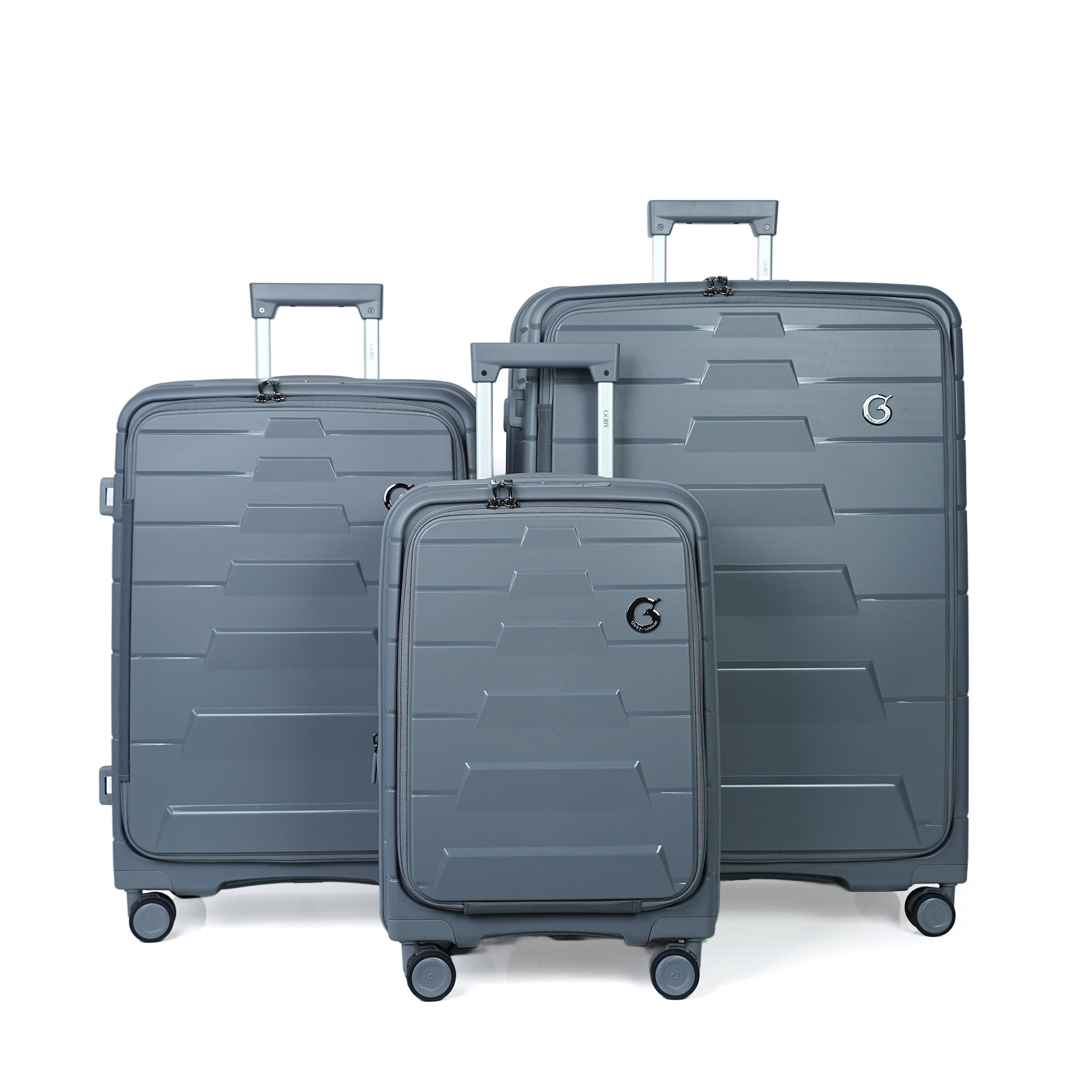 Goby London Euan Luggage Set - Misty Grey (Pre-Purchase)