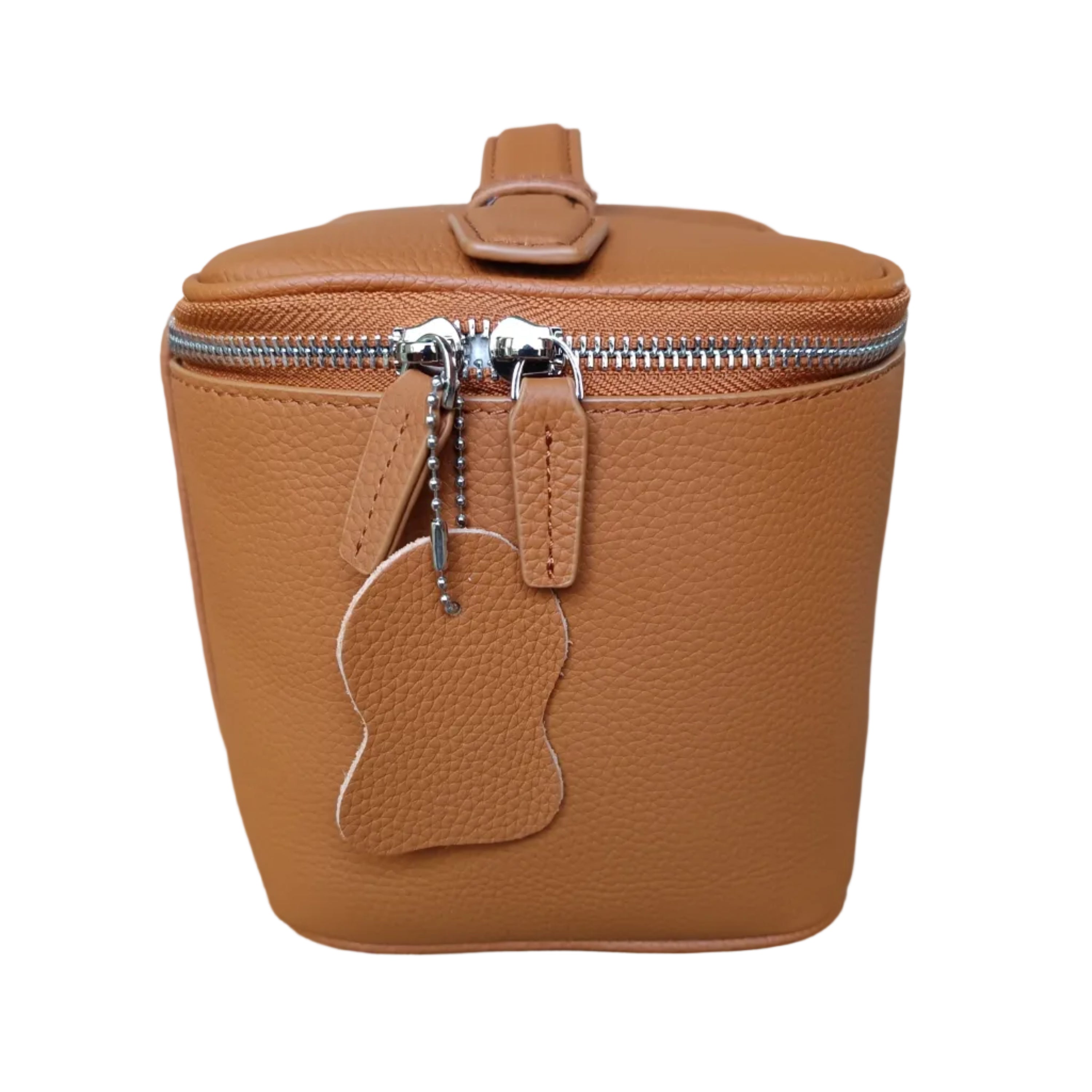 Genuine Leather Travel Make-Up Bag (Deep)